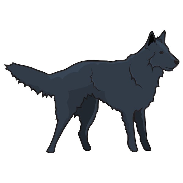 Belgian Sheepdog Dog Decal, Dog Lover Decor Vinyl Sticker